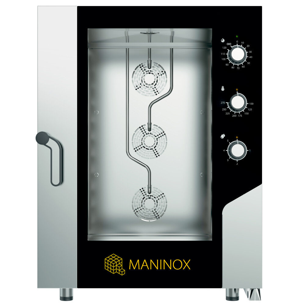 Forno Forno pasticceria elettrico combinato convezione vapore 10 teglie 60x40 cm con pannello elettromeccanico