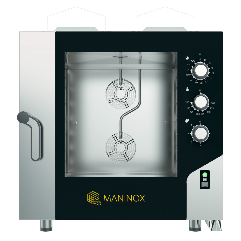 Forno Forno pasticceria a gas combinato convezione vapore 6 teglie 60x40 con pannello elettromeccanico