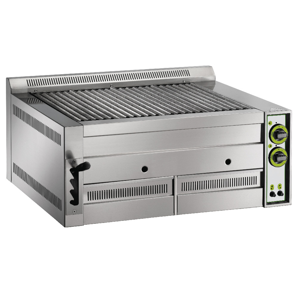 Griglia pietra lavica Griglia a pietra lavica da banco a gas, 81x70x38h cm, 17 kW