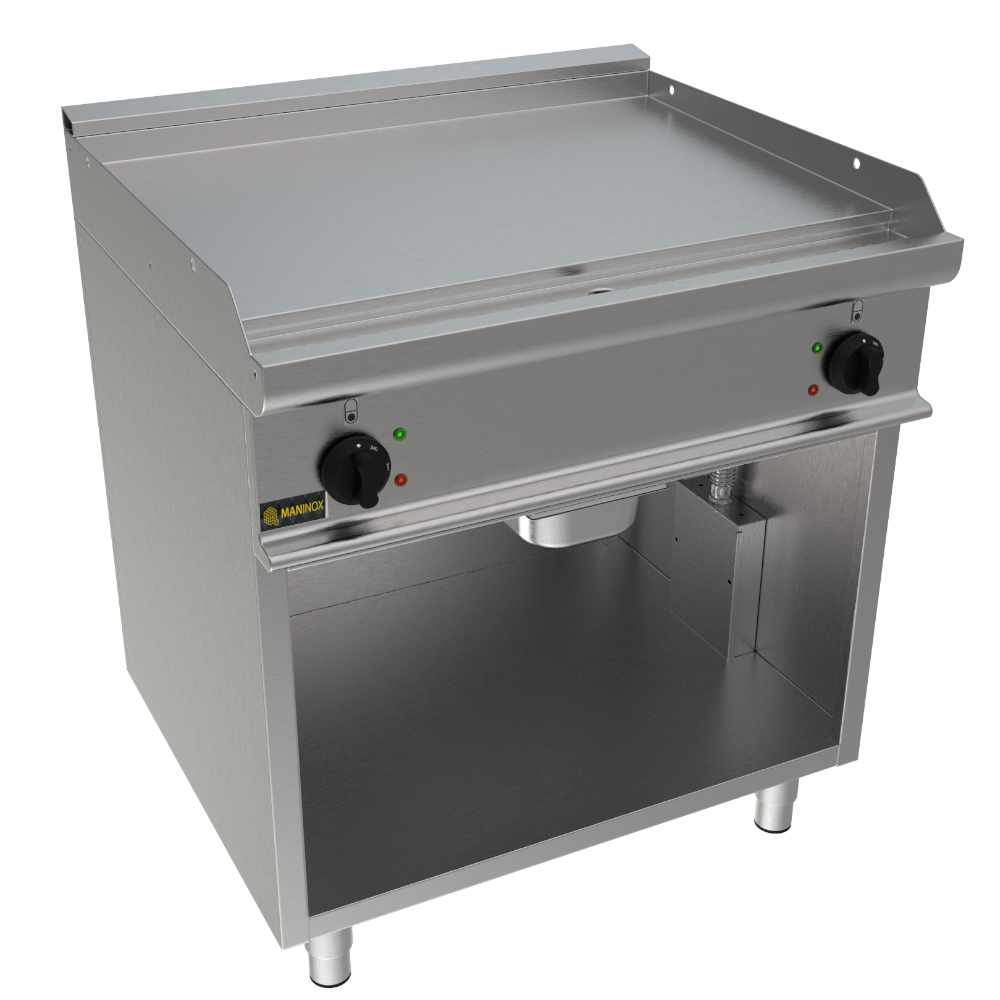 Fry top liscio elettrico, 70x70x85h, 10,8 kW