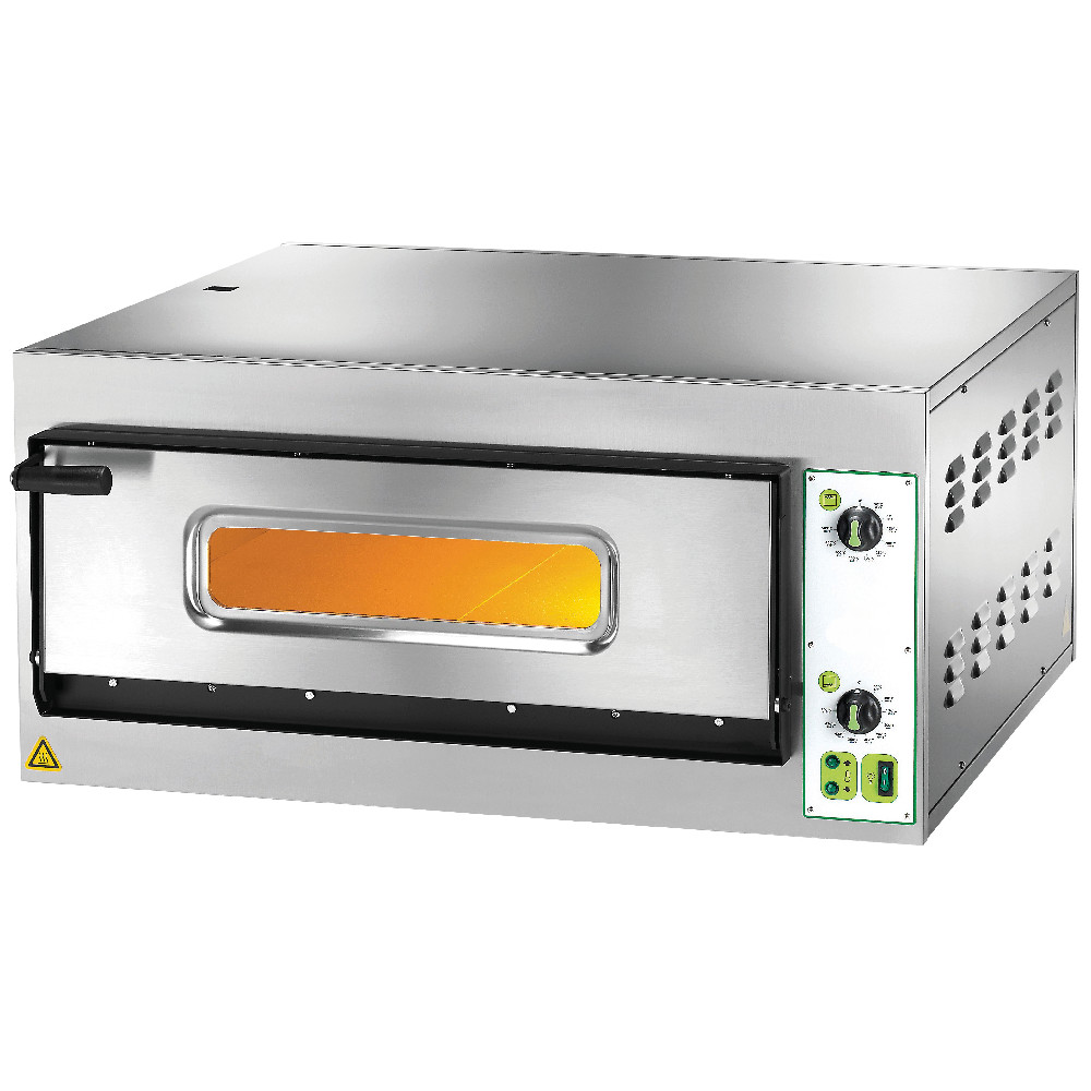 Forno pizza elettrico,camera singola 6 pizze Ø 33 cm trifase, 90x108x42h cm