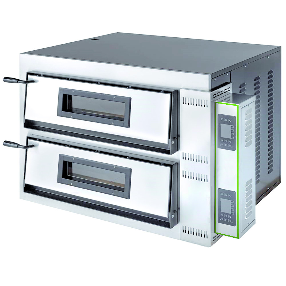 Forno pizza Forno pizza elettrico digitale,due camere 6+6 pizze Ø 36 trifase 115x121x75h cm