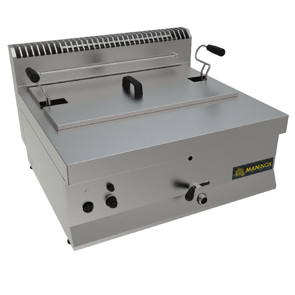 Friggitrice a gas per pasticceria, 70x65x29h, 21 L