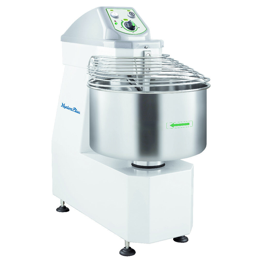 Impastatrice a spirale testa  fissa, 2 velocità monofase, 50kg accensione frontale Hydraplus