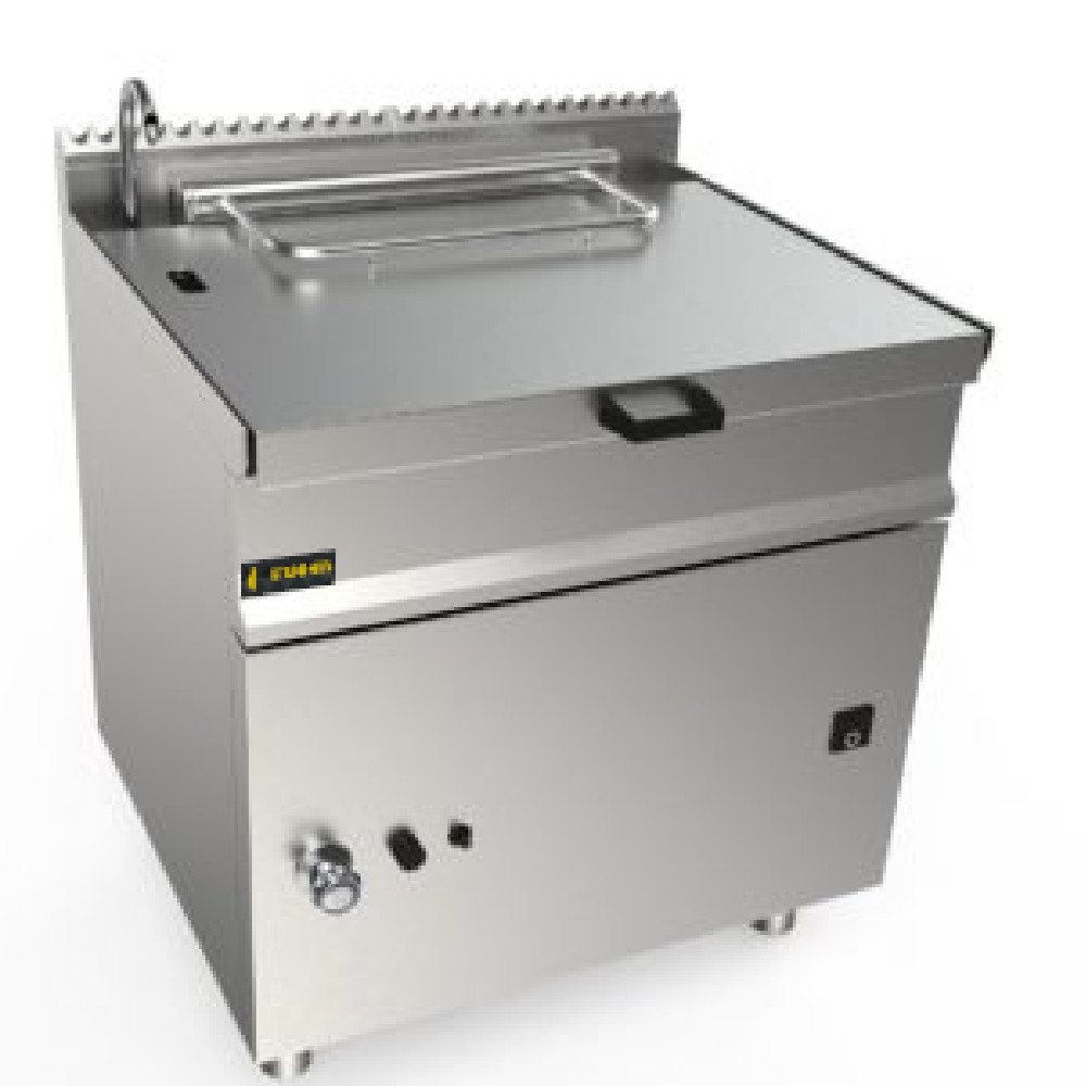 Brasiera a gas sollevamento motorizzato 80x90x85, 20 kW, 70/86 Lt.