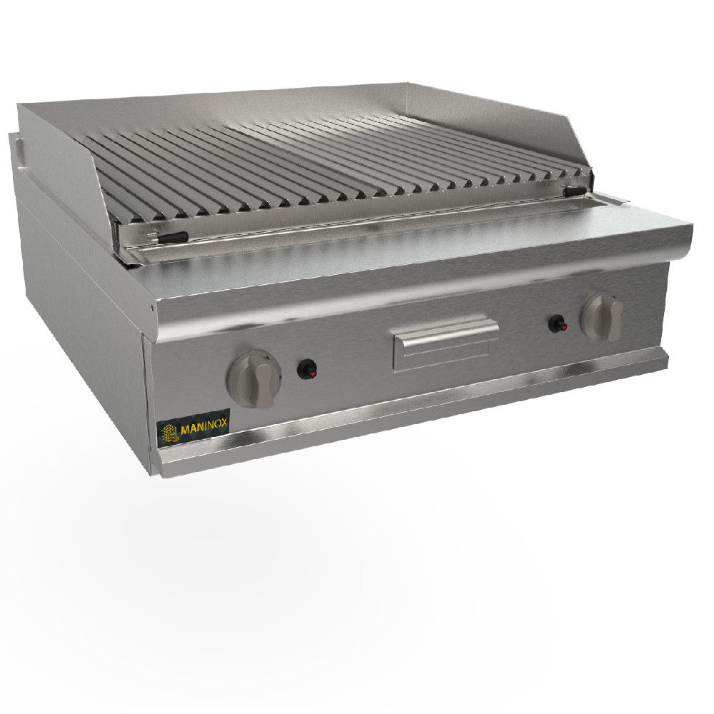 pietra lavica Griglia a pietra lavica a gas, 80x90x27.5h, 22 kW