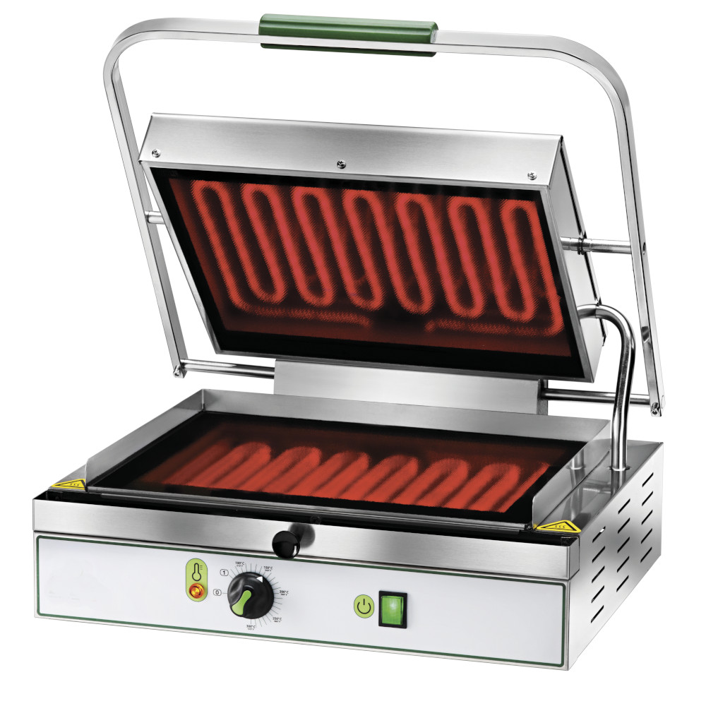 Piastra liscia elettrica in vetroceramica, monofase, 49x45x19h cm, 2 kW