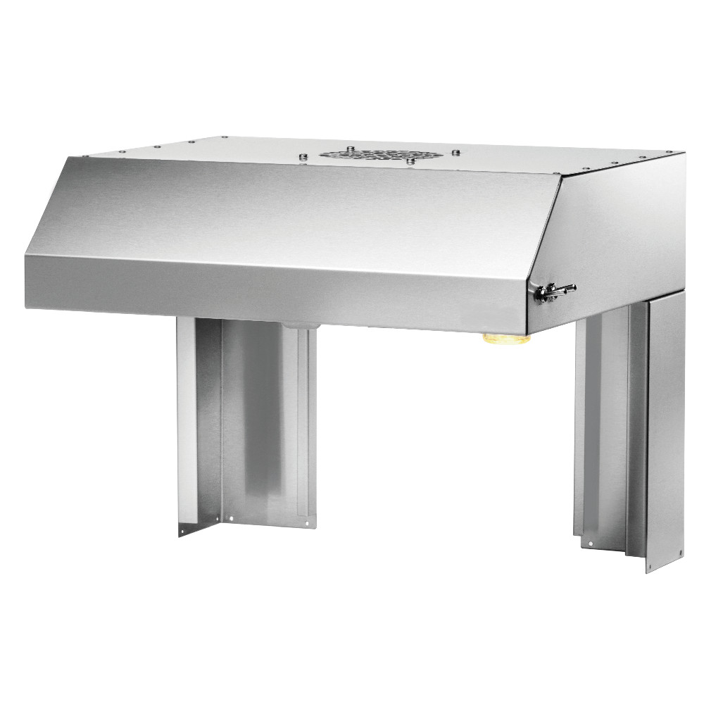 Cappa con filtro a carboni attivi.