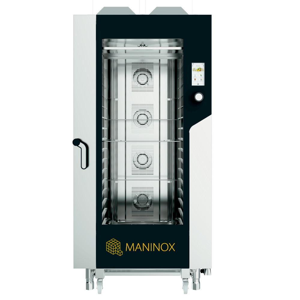 Forno pasticceria a gas combinato convezione vapore 16 teglie 60x40 cm con touch screen