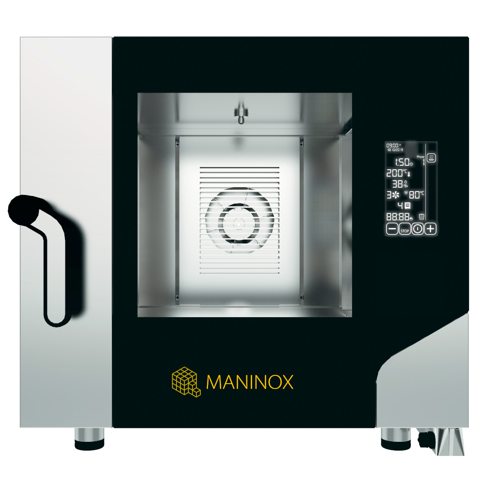 Forno elettrico combinato convezione vapore 5 teglie 1/1 GN con pannello digitale touch