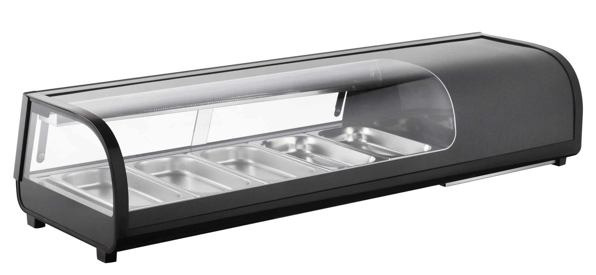 Espositore refrigerato da banco per Sushi, 1352x425x295h, 0 +12°C