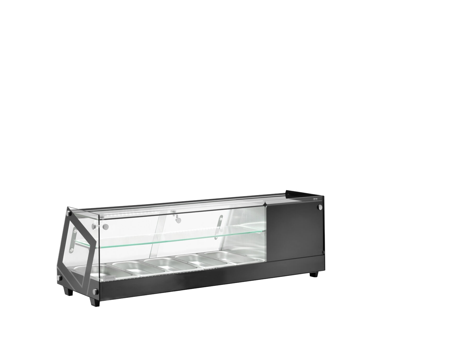 Espositore refrigerato da banco per Tapas, 1310x395x375h, 0 +12°C