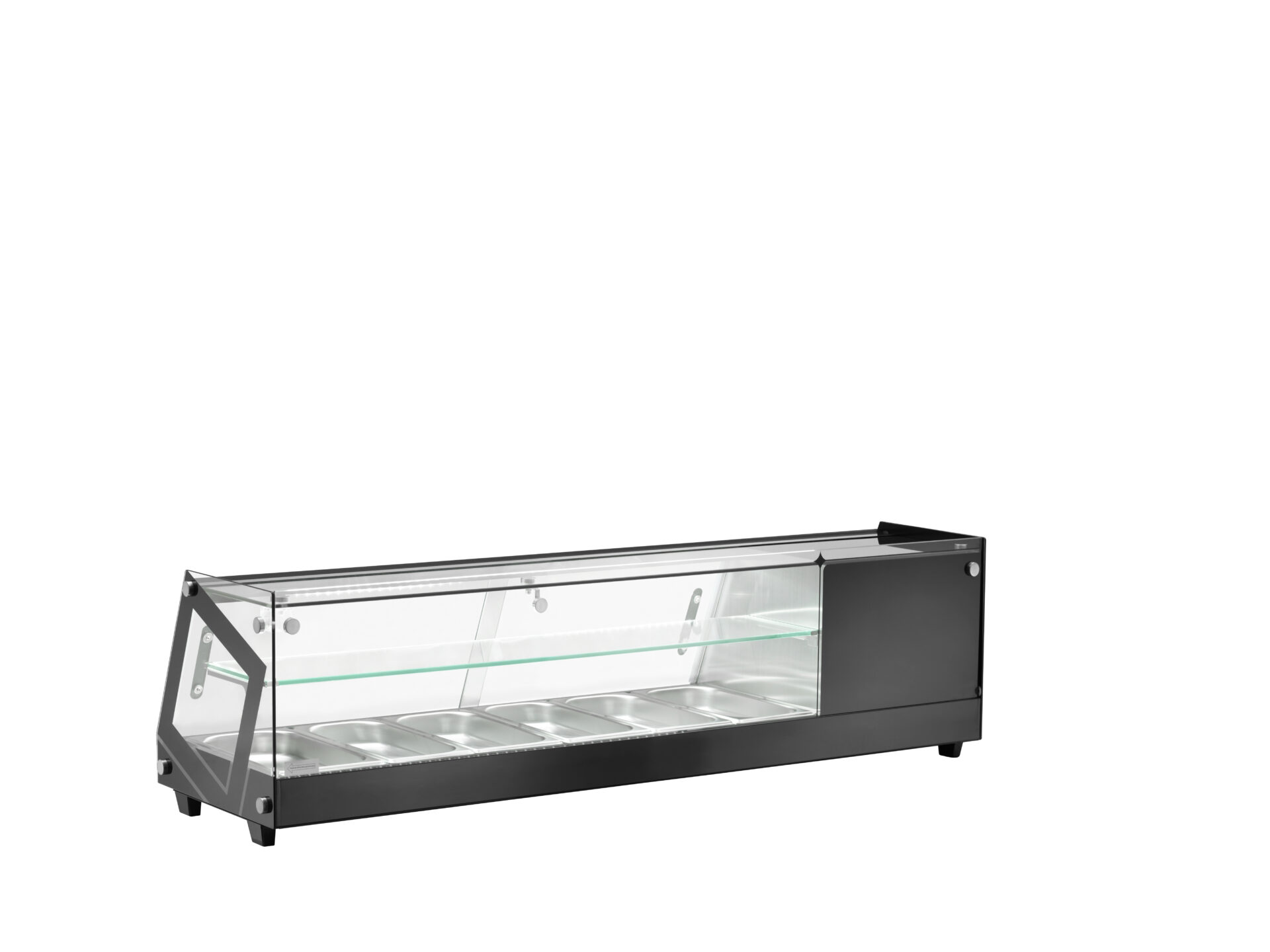 Espositore refrigerato da banco per Tapas, 1485x395x375h, 0 +12°C
