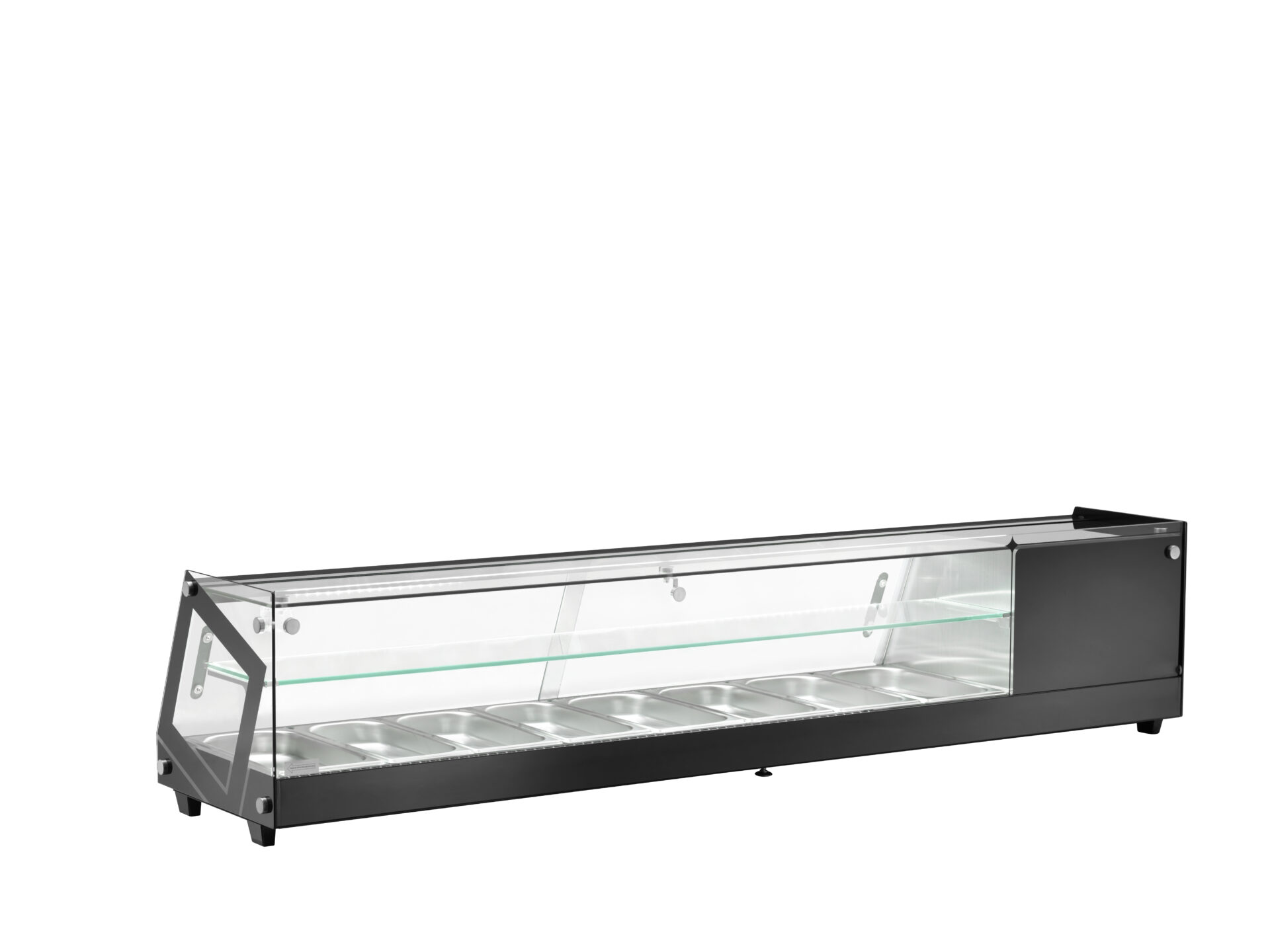 Espositore refrigerato da banco per Tapas, 1755x395x375h, 0 +12°C
