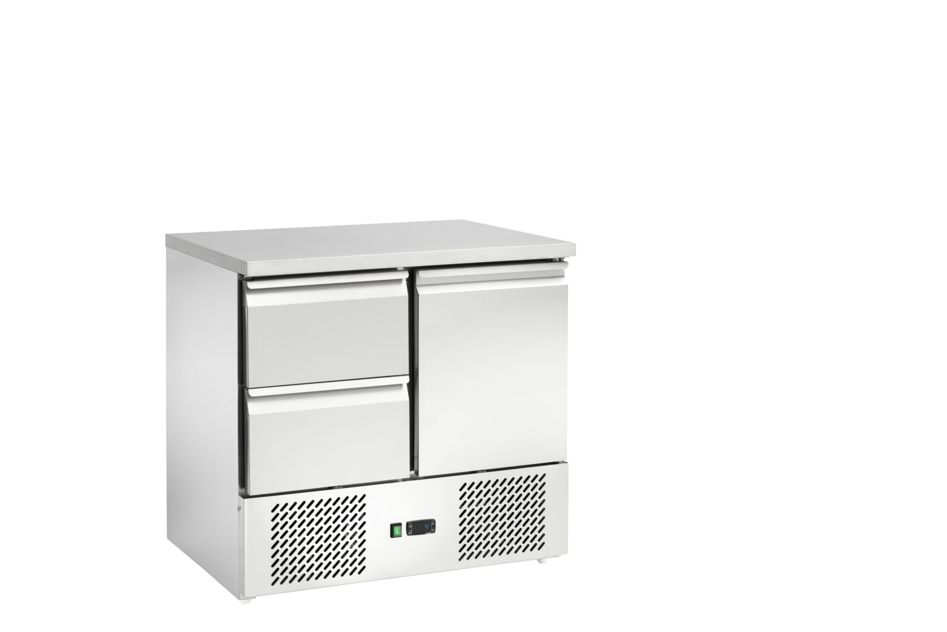 Saladette refrigerata ventilata con cassetti, 900x700x875h, +2 +8 °C