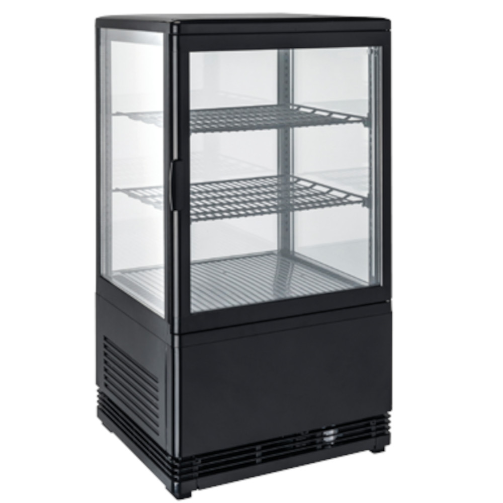 Espositore refrigerato verticale da 58 Lt. Espositore refrigerato da banco verticale da 58 Lt., 428x386x810h, +2°C +12 °C