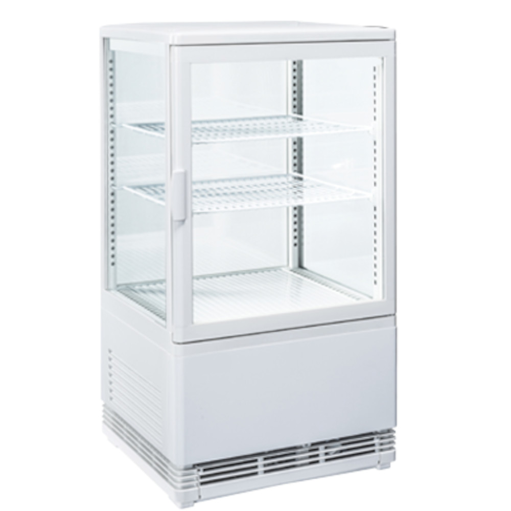 Espositore refrigerato verticale da 58 Lt. Espositore refrigerato da banco verticale da 58 Lt., 428x386x810h, +2°C +12 °C