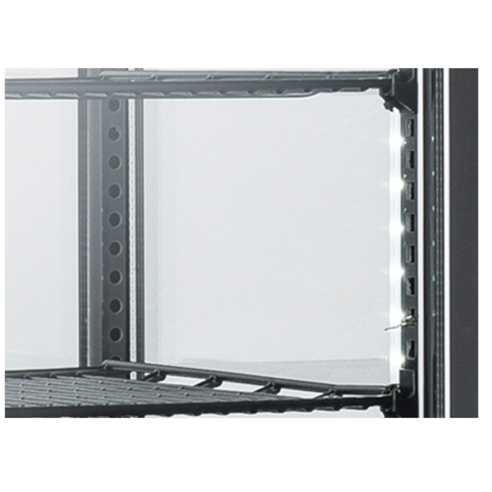 Espositore refrigerato da banco verticale da 58 Lt., 428x386x810h, +2°C +12 °C