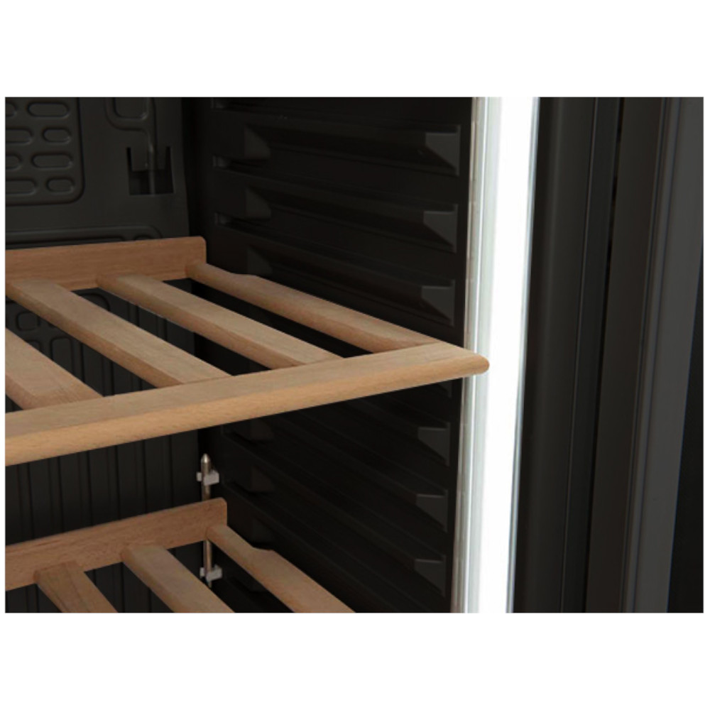 Espositore refrigerato per vini, 595x600x1840h, +7 +18 °C